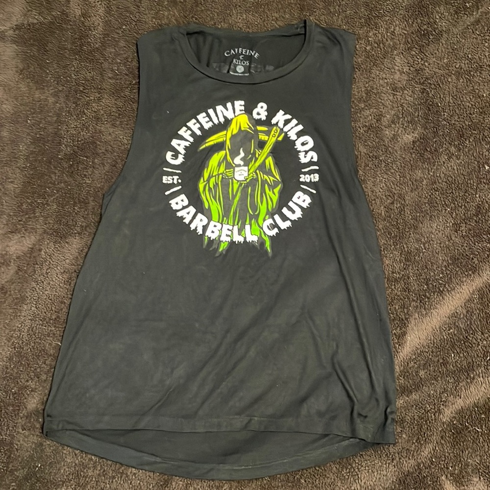 Caffeine and Kilos tank top